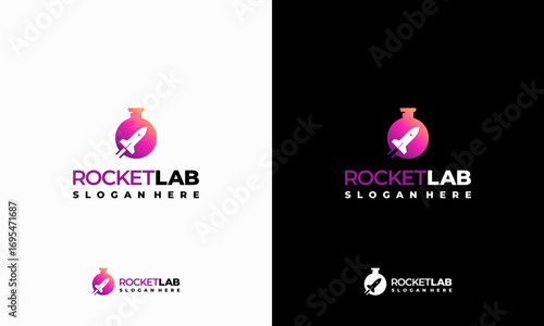 Rocket Lab Logo designs concept vector, Space Research logo template