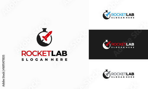 Rocket Lab Logo designs concept vector, Space Research logo template