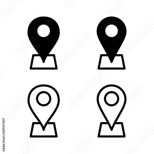 Address icon vector illustration. home location sign and symbol. pinpoint