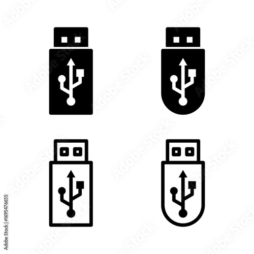 Usb icon vector illustration. Flash disk sign and symbol. flash drive sign.