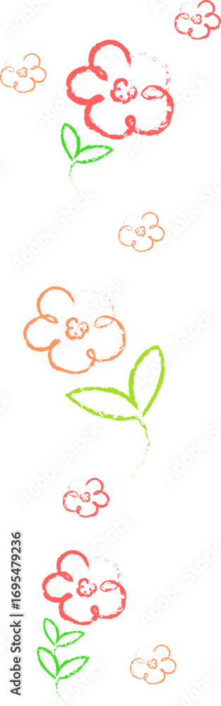 Fototapeta premium Yellow, orange, red flowers
