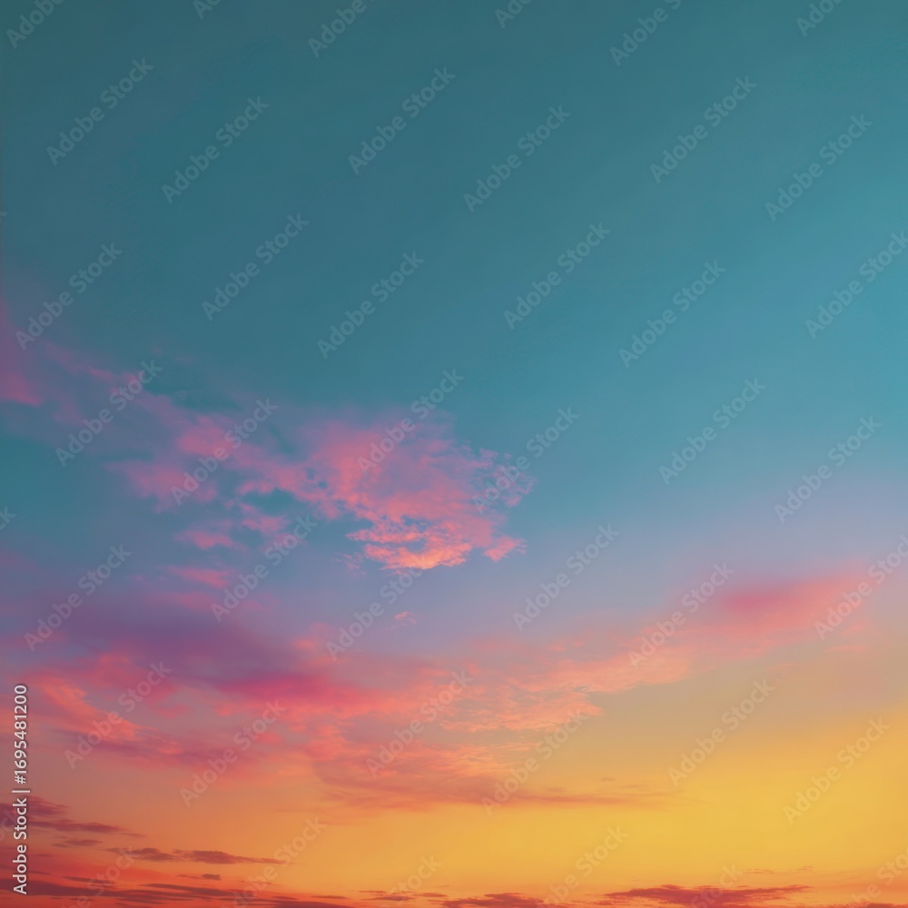 Obraz premium colorful light gradient in evening sky