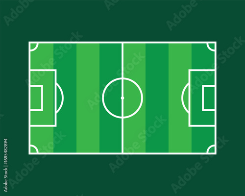 Soccer Field Vector Illustration