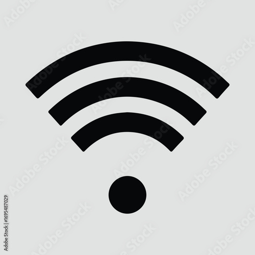 Silhouette wifi signal internet connection communication vector illustrator
