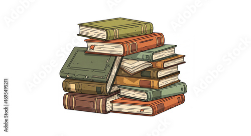 stack of books