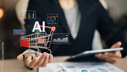 Artificial Intelligence Shopping Cart with Data Analytics for E-commerce and Business Technology