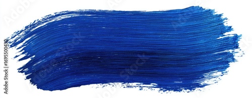 Bold, horizontal, textured stroke of vibrant blue paint (1)