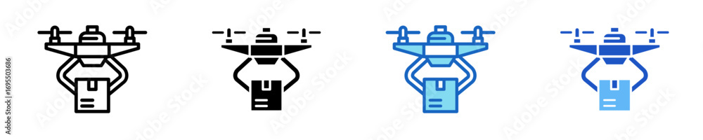 Drone Icon Set Multiple Style Collection Drone Icon Set Multiple Style Collection