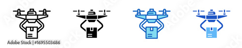Drone  Icon Set Multiple Style Collection