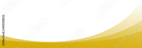 Abstract Gold and Black Curve bottom page border