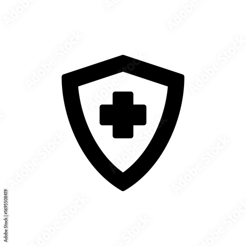 Health insurance icon vector for web and mobile app. Insurance document sign and symbol