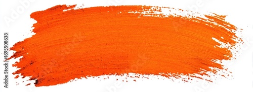 Bold orange paint stroke (6)