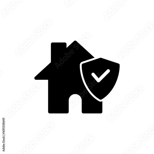 home insurance icon vector for web and mobile app. home protection sign and symbol