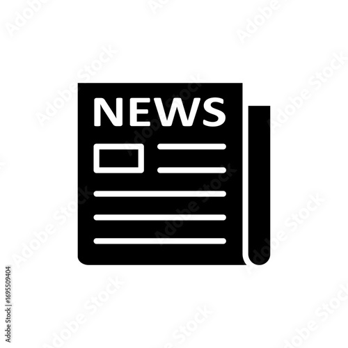 Newspaper icon vector for web and mobile app. news paper sign and symbolign