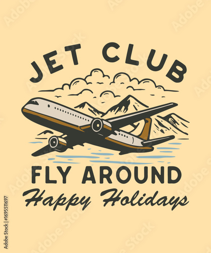 design vintage retro tshirts with handdrawn illustrations and outdoor clothing
