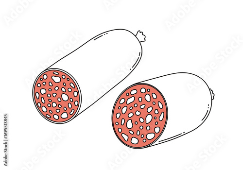 Discover the delicious texture and savory flavor of sliced cured sausage ideal for sandwiches and snacks