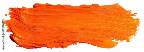 Vibrant orange paint stroke (15)