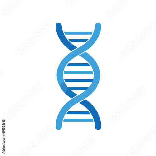 Image of a stylized double helix DNA molecule, showing the twisted ladder structure.