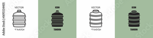 Tandon icon line. Tandon vector illustration.