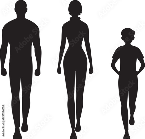 Family Silhouette Walk