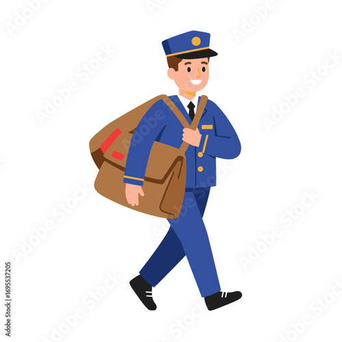 funny cartoon postman