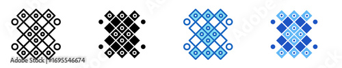 Epitaxial Film  Icon Set Multiple Style Collection