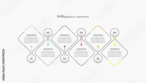 Vector infographic business template colorful design