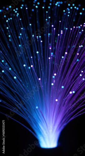 Glowing Fiber Optic Bundles