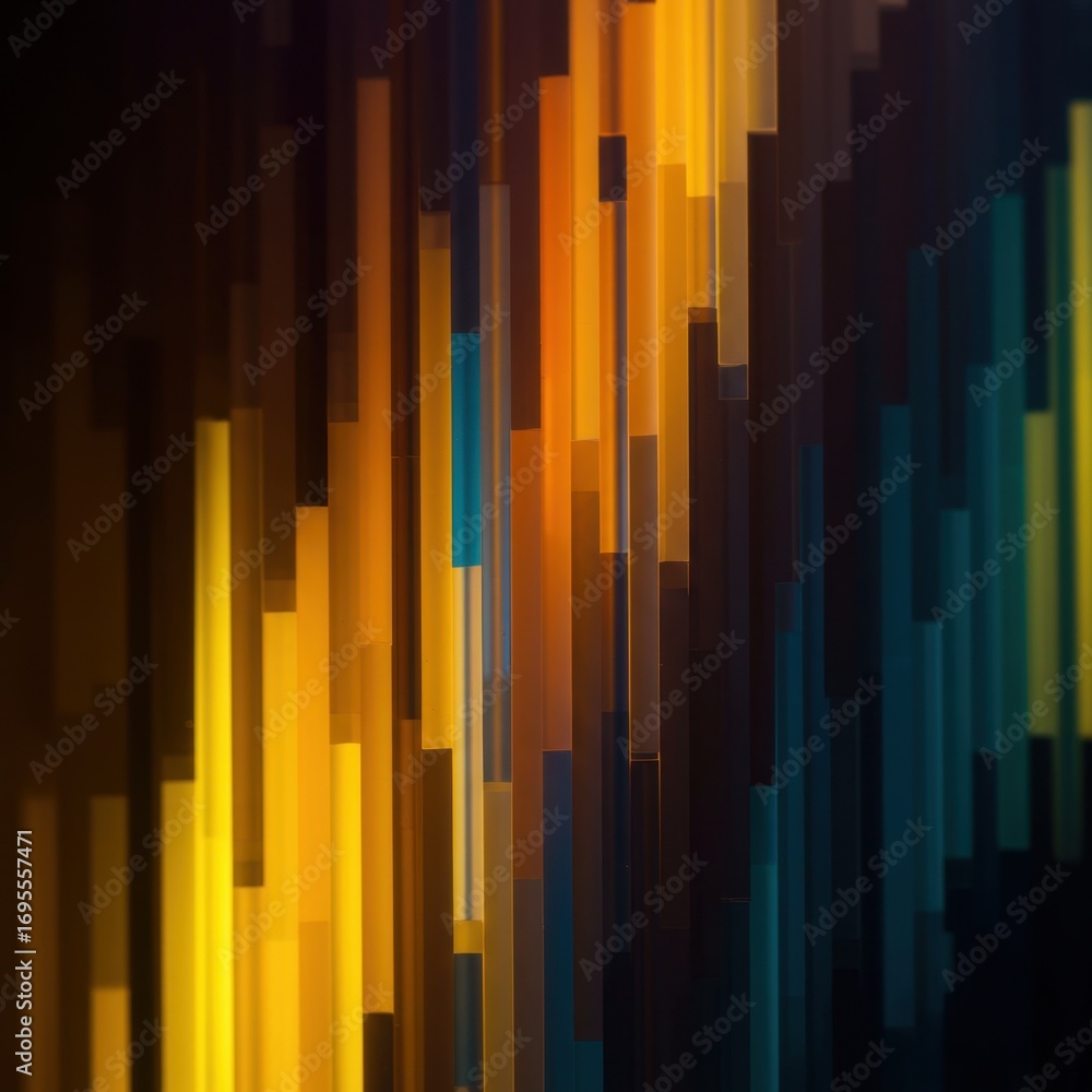 Obraz premium Abstract Digital Light Cascade