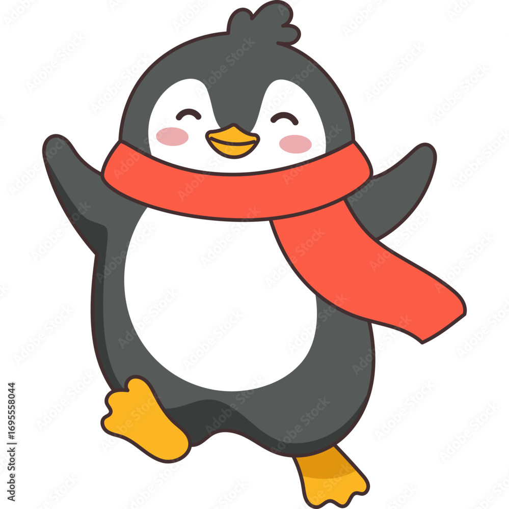 Obraz premium Penguin Vector Illustration
