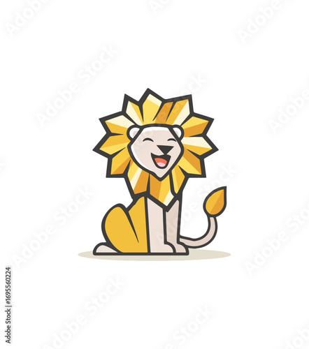 Cartoon lion mascot design
