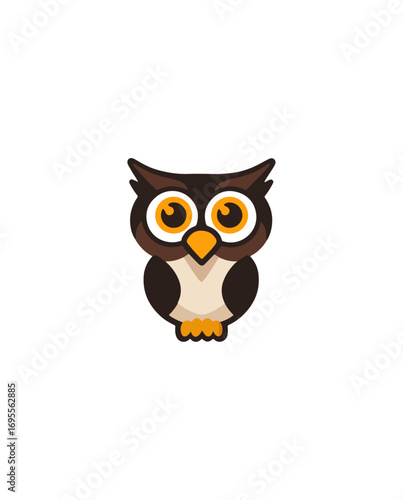 Cute cartoon owl illustration