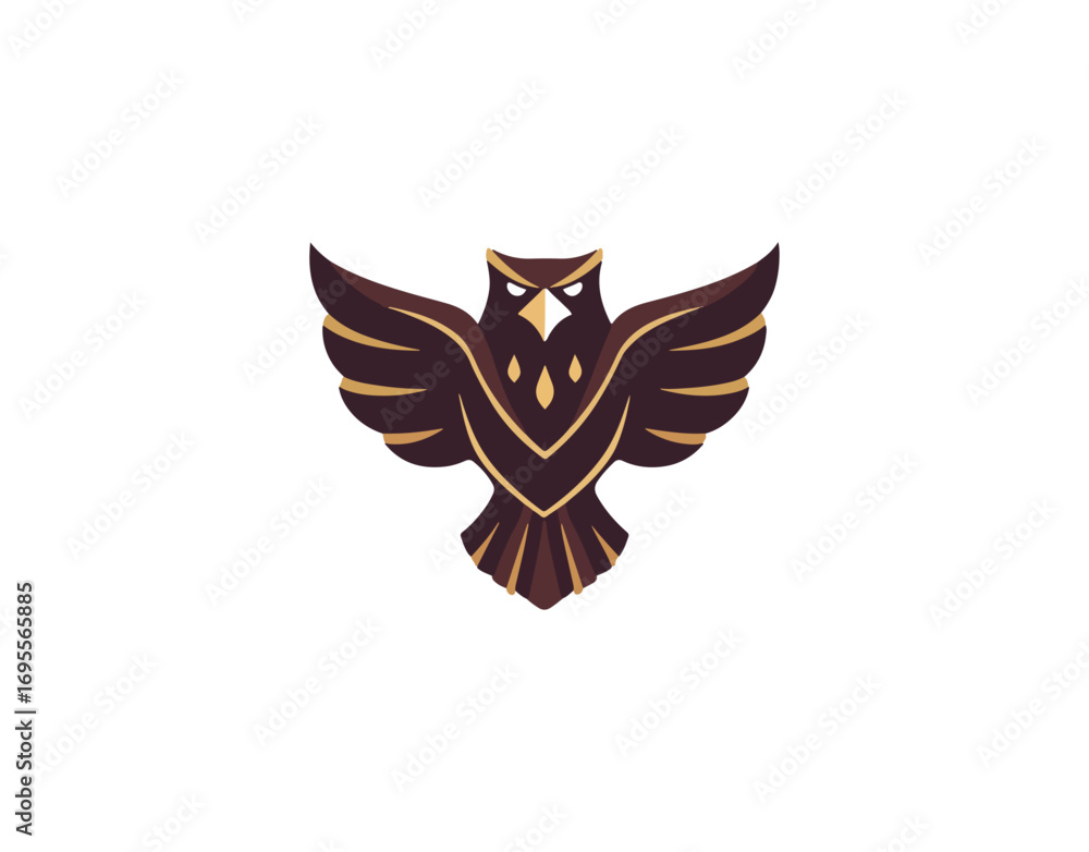 Obraz premium Flying owl graphic design