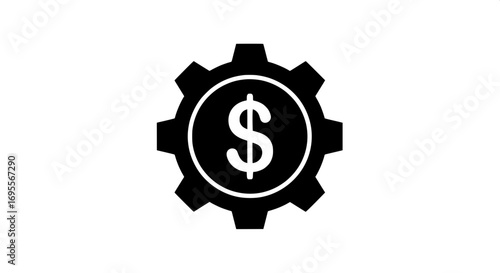 Streamlining financial operations and cost management within business systems, depicted as an innovative economic mechanism for efficiency and growth