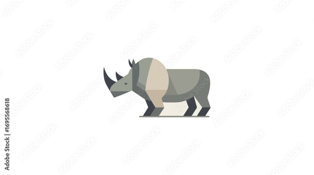 Obraz premium Rhinoceros graphic design