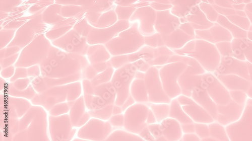 Summer creative layout with pastel pink water ripple background. 80s or 90s retro aesthetic fashion idea. Minimal summer idea.