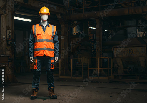 Industrial safety workwear mannequin