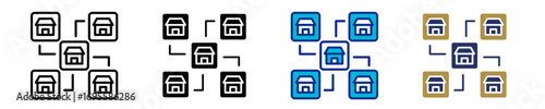 Franchise  Icon Set Multiple Style Collection