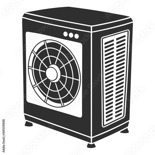 air conditioner isolated on white