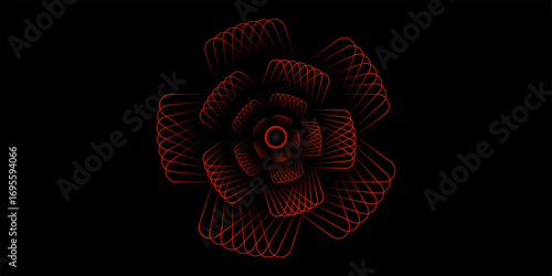 Quick flower design graphic template.