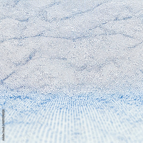 Seamless pattern of blue dots on white background