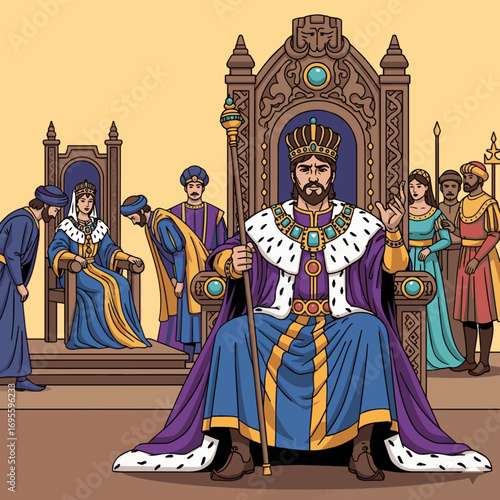 King Ahasuerus, bible story