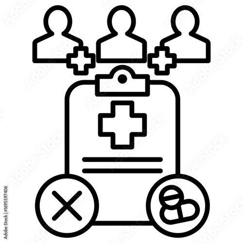Study Termination Outline Icon