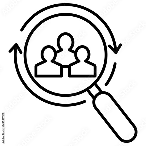 Subgroup Analysis Outline Icon
