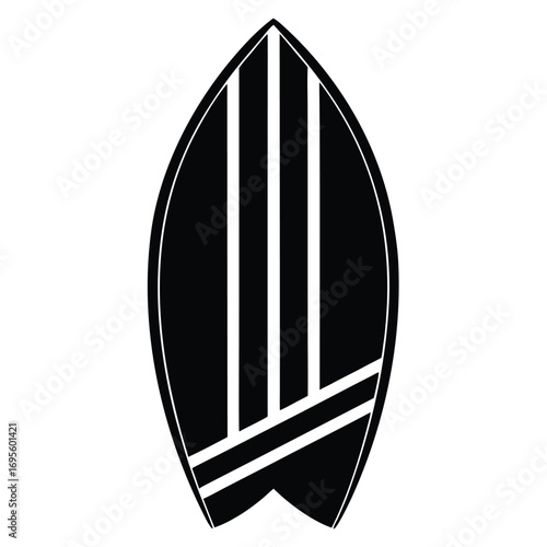 surfboard print tee vector icon