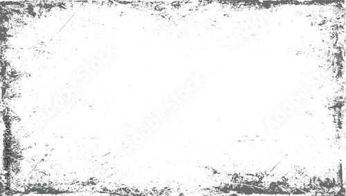 grunge dots Black Frame with– Dusty, Scratched Vintage Texture Overlay vector design on transparent background.
