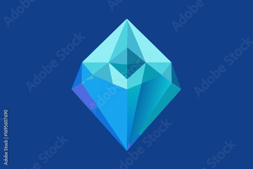 abstract 3d glass crystal background design