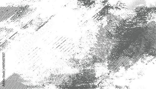 Grunge line noise black dust and whit Monochrome Wood Grain Texture vector design on transparent background.