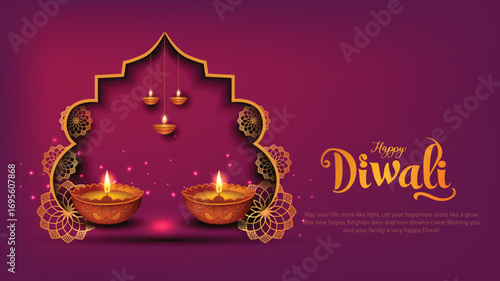 happy diwali greetings design
