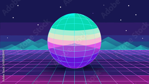 abstract glossy pastel waves background
